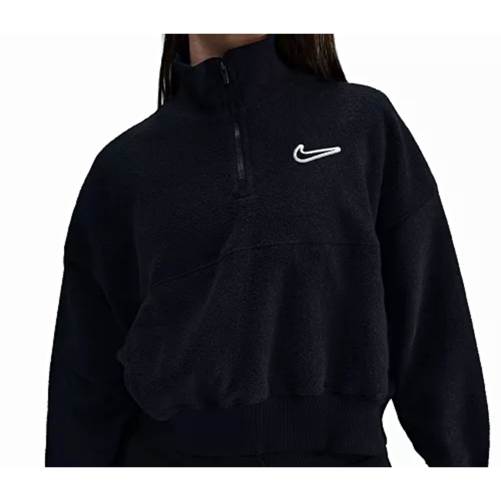 NEW Nike Big Girl's Sportswear Long-Sleeve Fleece Cozy Top L